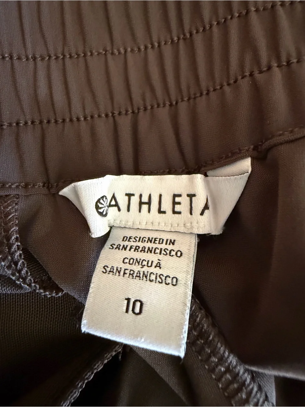 Athleta Wide-Leg Pants in Deep Brown